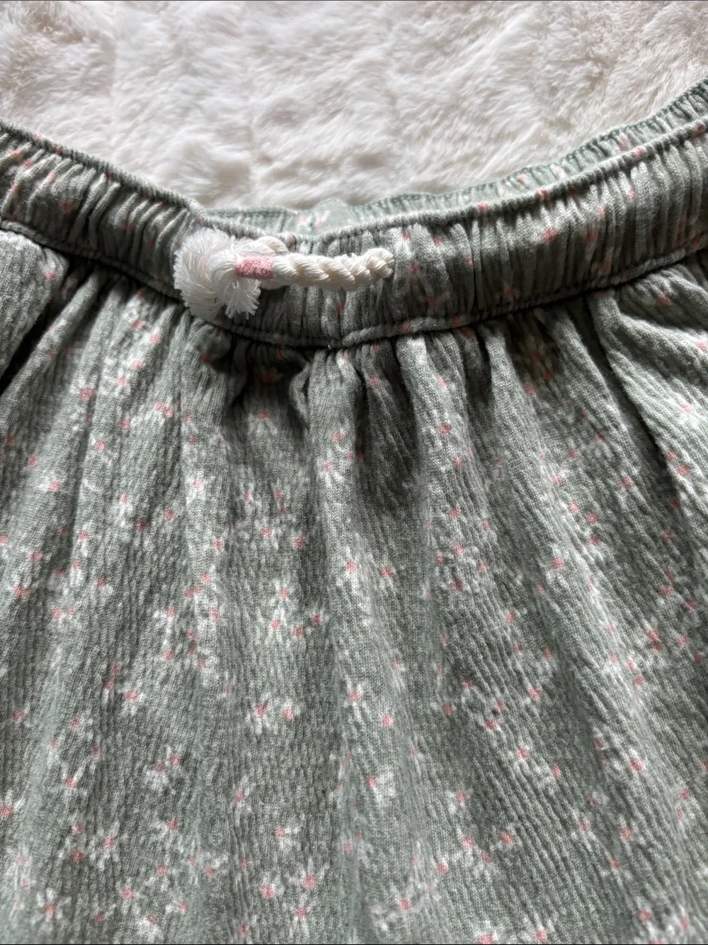 Carter's Sage Green Tiered Ruffle Skort